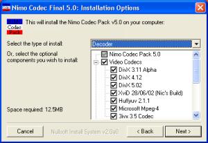 Nimo Codec Pack